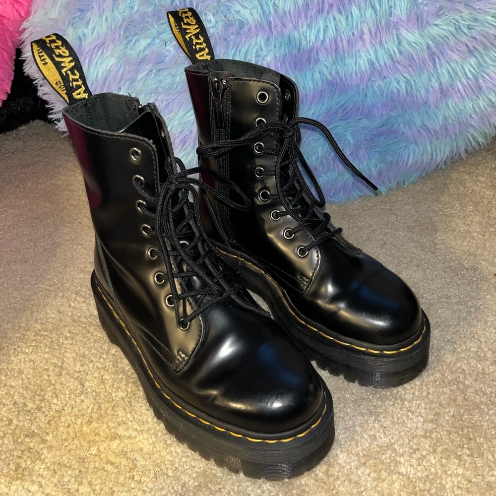 Jadon Smooth Leather Platform Boots